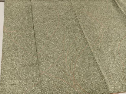 平和屋着物■上質な小紋 正絹 草葉文 たたき染め 逸品 BAAW3755mz