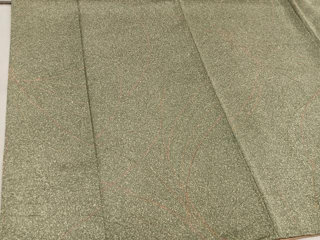 平和屋着物■上質な小紋 正絹 草葉文 たたき染め 逸品 BAAW3755mz