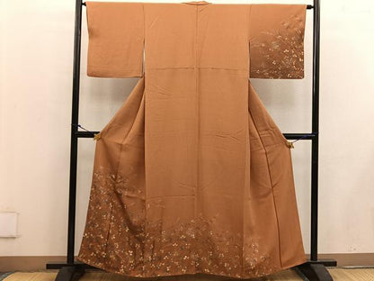平和屋着物■訪問着 萩 金彩 正絹 逸品 BAAW3766mz