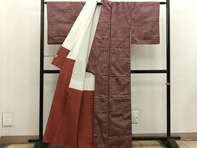 平和屋着物■上質な紬 縞 正絹 逸品 BAAW3795mz