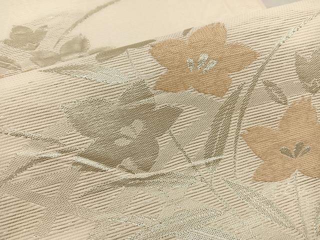 平和屋着物＊夏物　六通柄袋帯　風衣　銀糸　正絹　逸品　BAAW3803mz
