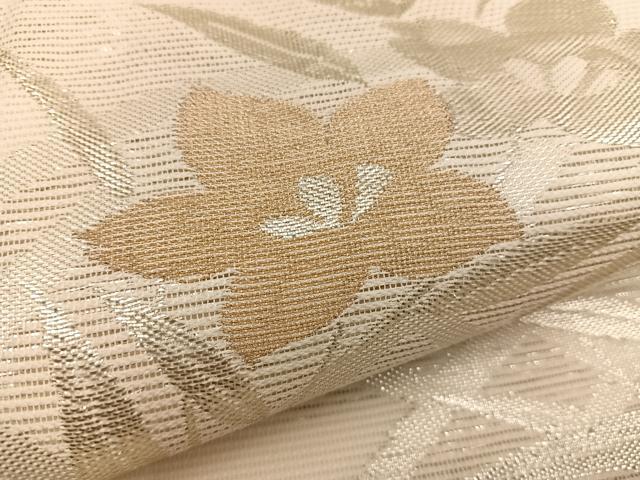 平和屋着物＊夏物　六通柄袋帯　風衣　銀糸　正絹　逸品　BAAW3803mz