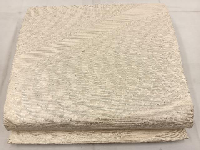 平和屋着物＊夏物 六通柄袋帯 流水文 銀糸 正絹 逸品 BAAW3812mz
