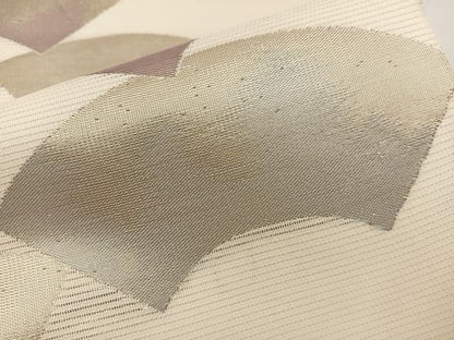 平和屋着物＊夏物 六通柄袋帯 地紙重ね文 金糸 正絹 逸品 BAAW3818mz