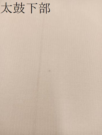 平和屋着物＊夏物 太鼓柄袋帯 横段文 銀糸 正絹 逸品 BAAW3821mz