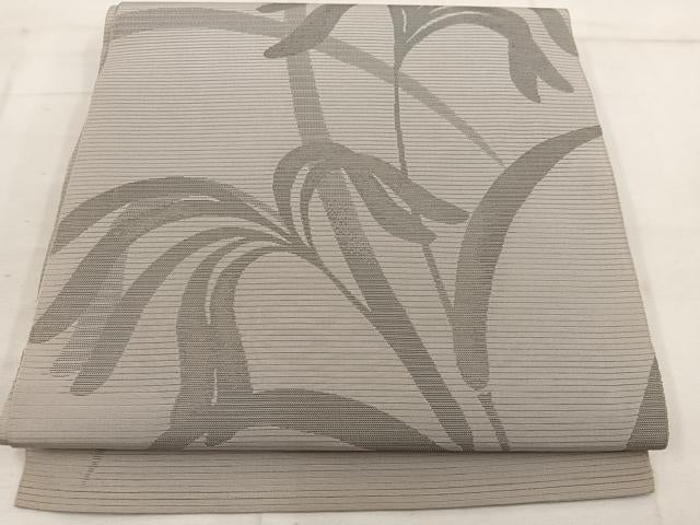 平和屋着物＊夏物 六通柄 本袋帯 草葉文 正絹 逸品 BAAW3822mz