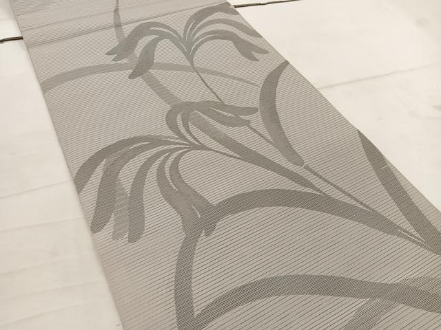 平和屋着物＊夏物 六通柄 本袋帯 草葉文 正絹 逸品 BAAW3822mz