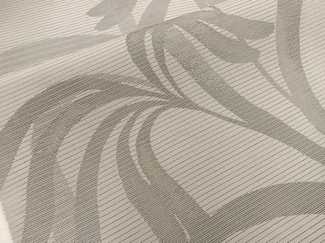 平和屋着物＊夏物 六通柄 本袋帯 草葉文 正絹 逸品 BAAW3822mz