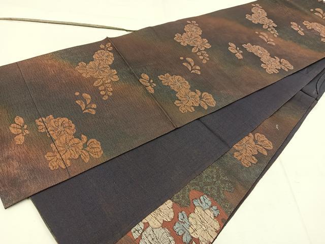 平和屋着物＊夏物　六通柄袋帯　辻が花　金銀糸　引箔　正絹　逸品　BAAW3824mz