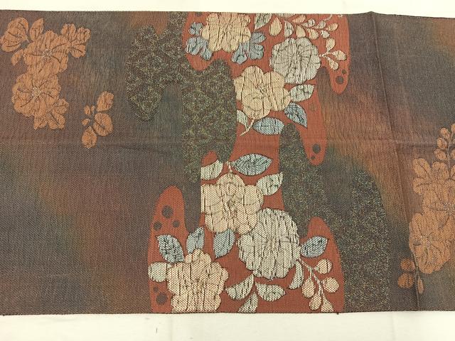 平和屋着物＊夏物　六通柄袋帯　辻が花　金銀糸　引箔　正絹　逸品　BAAW3824mz