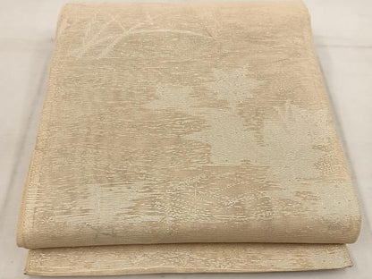平和屋着物＊夏物 六通柄袋帯 楓文 銀糸 正絹 逸品 BAAW3825mz