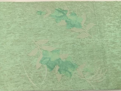 平和屋着物＊夏物 太鼓柄袋帯 草花文 引箔 正絹 逸品 BAAW3827mz