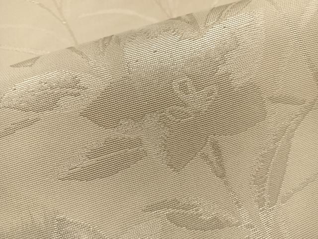 平和屋着物＊夏物 両面 六通柄袋帯 草花文 銀糸 正絹 逸品 BAAW3829mz