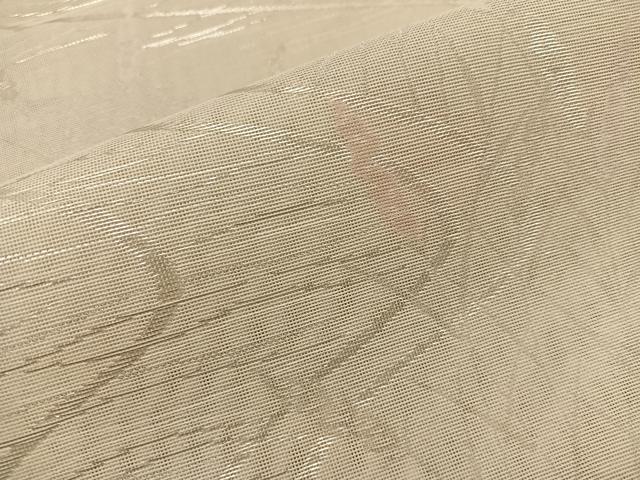 平和屋着物＊夏物 六通柄袋帯 流水草葉文 銀糸 正絹 逸品 BAAW3832mz