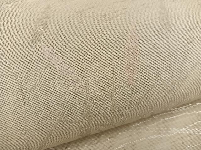 平和屋着物＊夏物 六通柄袋帯 流水草葉文 銀糸 正絹 逸品 BAAW3832mz