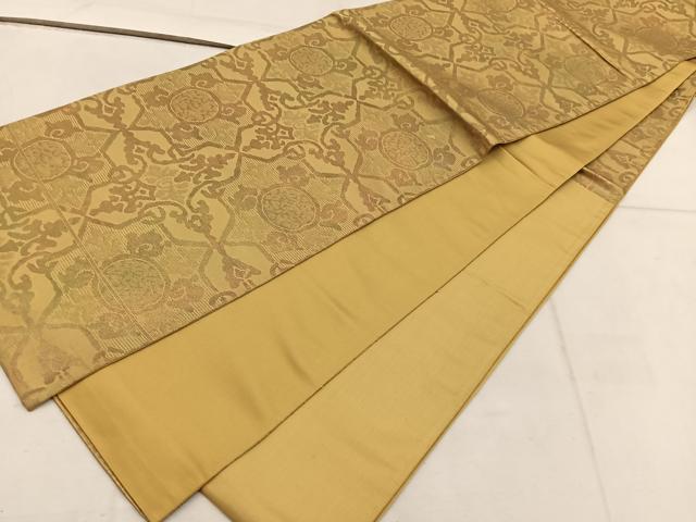 平和屋着物◎六通柄袋帯 幾何学文様 正絹 逸品 BAAW3858mz