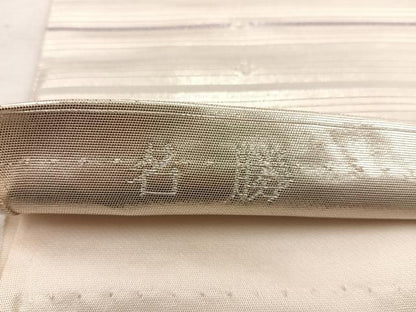 平和屋着物◎太鼓柄袋帯　名勝　金閣寺　正絹　逸品　BAAW3867mz