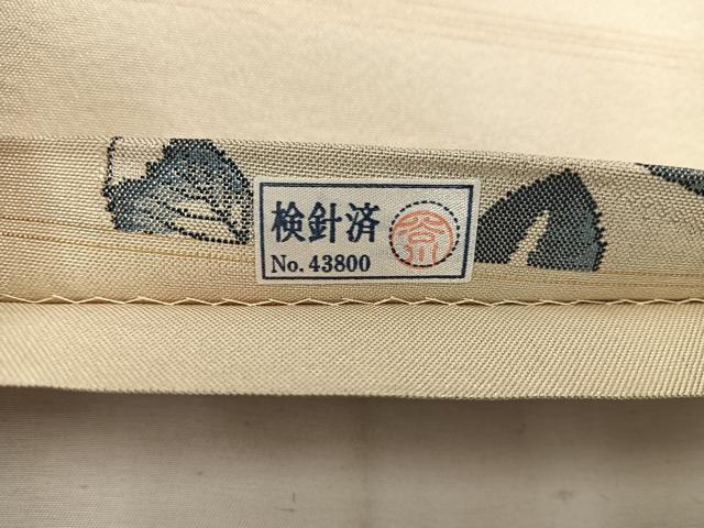 平和屋着物◎六通柄袋帯　辻が花　金糸　正絹　逸品　BAAW3885mz