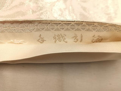 平和屋着物◎六通柄袋帯　しおり錦　手織引箔　舞蝶牡丹花文　正絹　逸品　BAAW3915mz