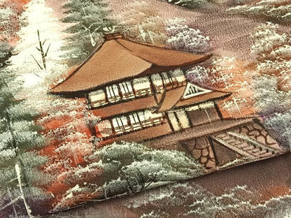 平和屋着物■豪華色留袖　手描き　風景文　暈し染め　正絹　逸品　BAAW4147hv