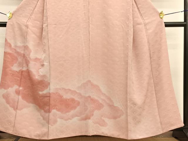 平和屋着物▼訪問着 地紋起こし 裏菊雲取り文 暈し染め 正絹 逸品 BAAW4151hv