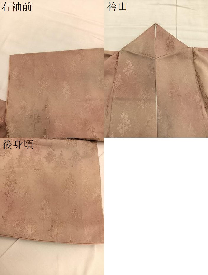 平和屋着物▼上質な小紋 樹林文 暈し染め 正絹 逸品 BAAW4200hv