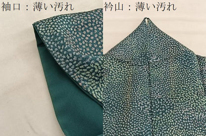 平和屋着物■上質な小紋 草葉文 正絹 逸品 BAAW4221hv