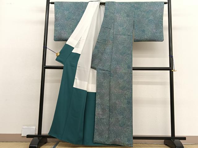 平和屋着物■上質な小紋 草葉文 正絹 逸品 BAAW4221hv