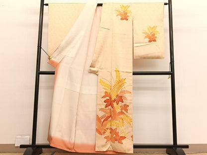 平和屋着物■訪問着 草葉文 金彩 正絹 逸品 BAAW4225hv
