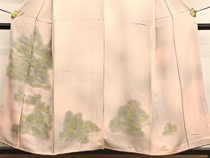 平和屋着物■訪問着 刺繍 御所解文 暈し染め 金糸 正絹 逸品 BAAW4239hv