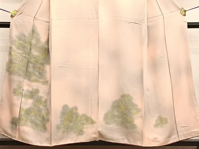 平和屋着物■訪問着 刺繍 御所解文 暈し染め 金糸 正絹 逸品 BAAW4239hv