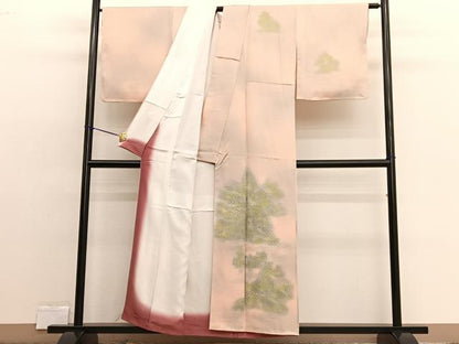 平和屋着物■訪問着 刺繍 御所解文 暈し染め 金糸 正絹 逸品 BAAW4239hv
