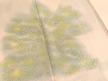 平和屋着物■訪問着 刺繍 御所解文 暈し染め 金糸 正絹 逸品 BAAW4239hv