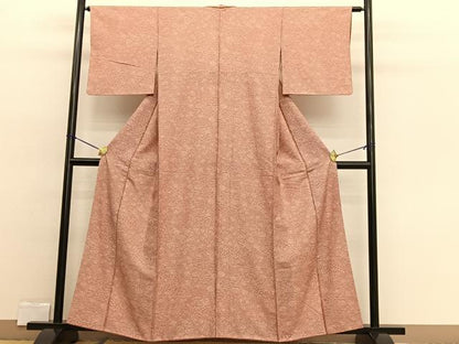 平和屋着物■江戸小紋 草花文 鮫小紋柄 正絹 逸品 BAAW4243hv
