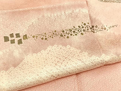 平和屋着物■訪問着 絞り 道長箔散らし文様 暈し染め 金彩 正絹 逸品 BAAW4244hv