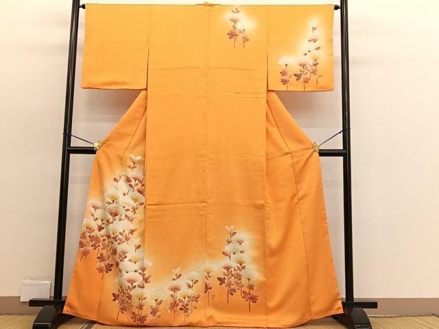 平和屋着物■訪問着 裏菊 暈し染め 金彩 正絹 逸品 BAAW4253hv