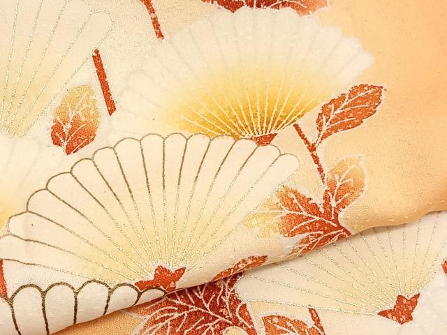 平和屋着物■訪問着 裏菊 暈し染め 金彩 正絹 逸品 BAAW4253hv