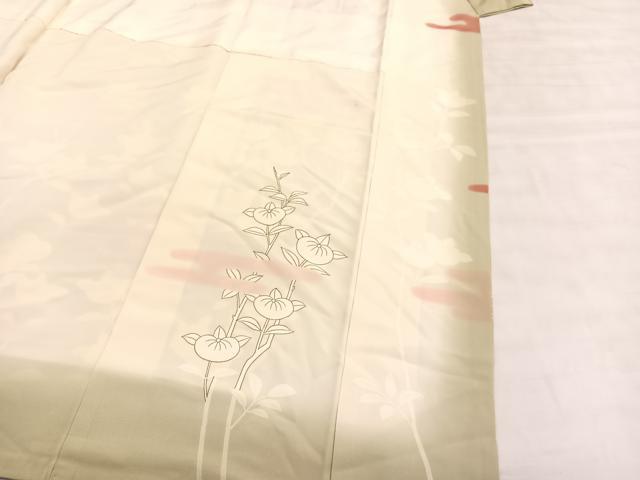 平和屋着物■訪問着 駒刺繍 橘エ霞文 金彩 正絹 逸品 BAAW4286hv