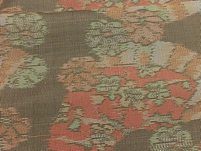 平和屋着物■上質な紬 地紙花文 正絹 逸品 BAAW4295hv