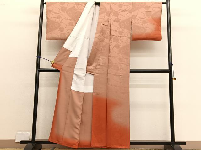 平和屋着物■訪問着 霞文 暈し染め 正絹 逸品 BAAW4305hv