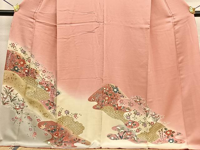平和屋着物●訪問着　辻が花　金彩　正絹　逸品　DABC2442ud 平和屋着物○訪問着 絞り 辻が花 金彩 正絹 逸品 DABD9852udの通販 by