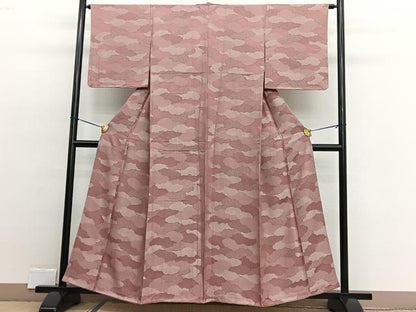 平和屋着物■上質な小紋 雲重ね 正絹 逸品 BAAW4332hv