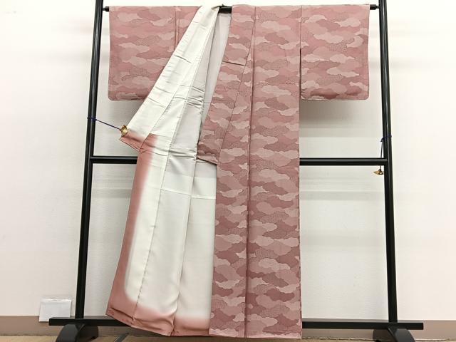 平和屋着物■上質な小紋 雲重ね 正絹 逸品 BAAW4332hv