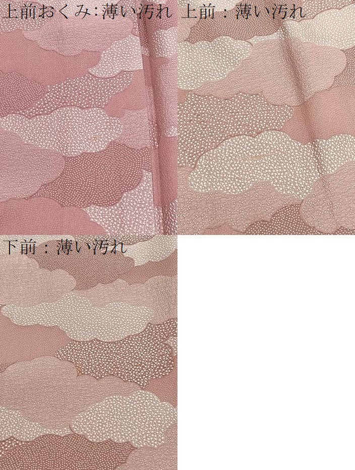 平和屋着物■上質な小紋 雲重ね 正絹 逸品 BAAW4332hv