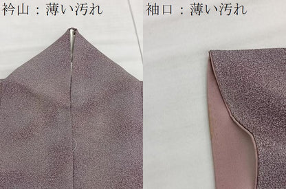 平和屋着物■上質な小紋 霞文 暈し染め 鬼しぼ縮緬 正絹 逸品 BAAW4337hv