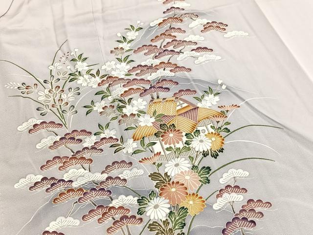 平和屋着物■訪問着 御所解花文 金彩 正絹 逸品 BAAW4350hv