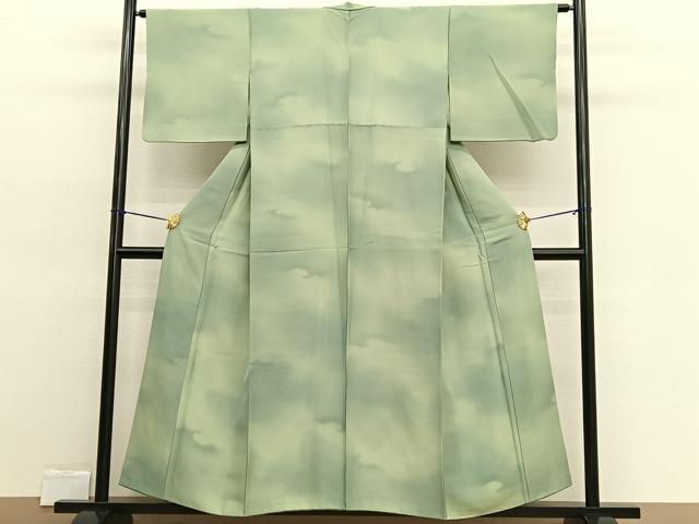 平和屋着物■上質な小紋 瑞雲 暈し染め 正絹 逸品 BAAW4362hv