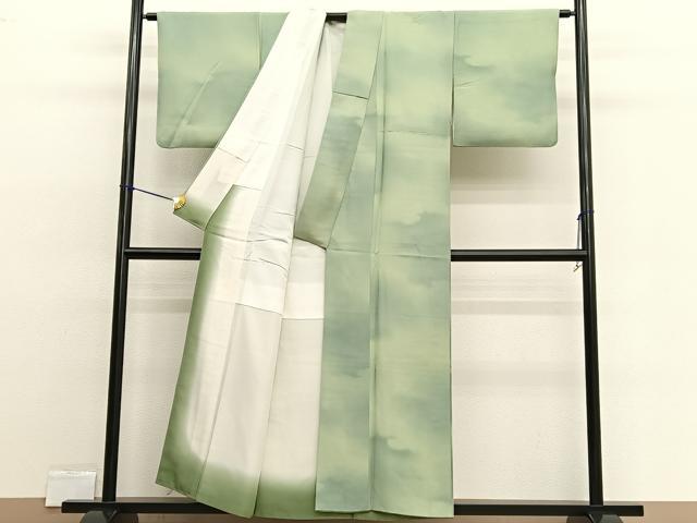 平和屋着物■上質な小紋 瑞雲 暈し染め 正絹 逸品 BAAW4362hv