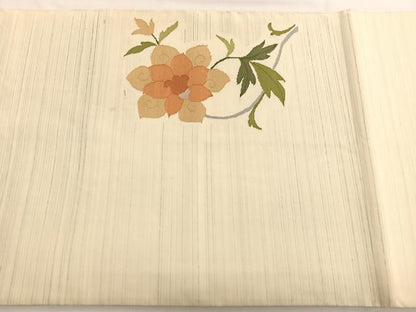 平和屋着物◎太鼓柄袋帯 すくい織 更紗花唐草文 正絹 逸品 BAAW4409hv