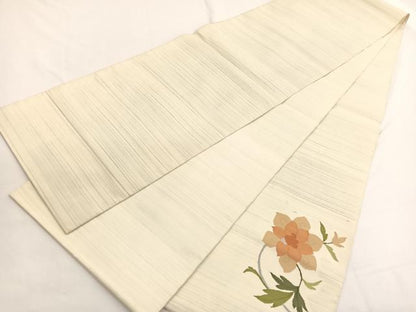 平和屋着物◎太鼓柄袋帯 すくい織 更紗花唐草文 正絹 逸品 BAAW4409hv